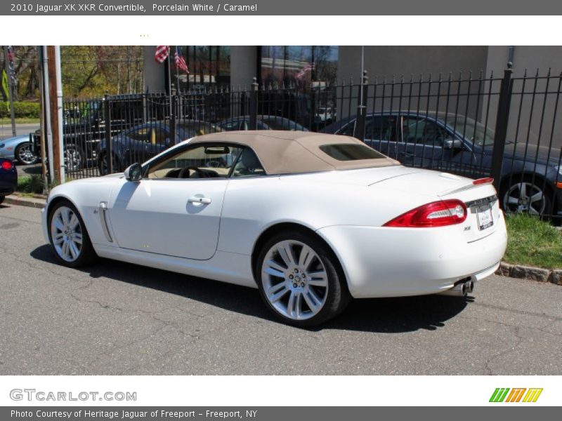 Porcelain White / Caramel 2010 Jaguar XK XKR Convertible