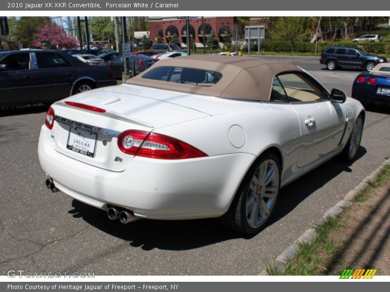 Porcelain White / Caramel 2010 Jaguar XK XKR Convertible
