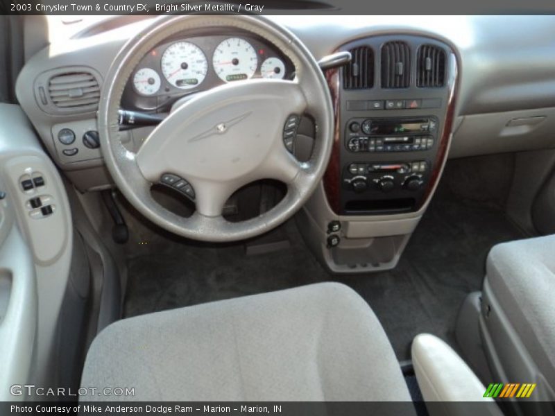 Bright Silver Metallic / Gray 2003 Chrysler Town & Country EX