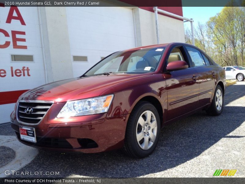 Dark Cherry Red / Camel 2010 Hyundai Sonata GLS