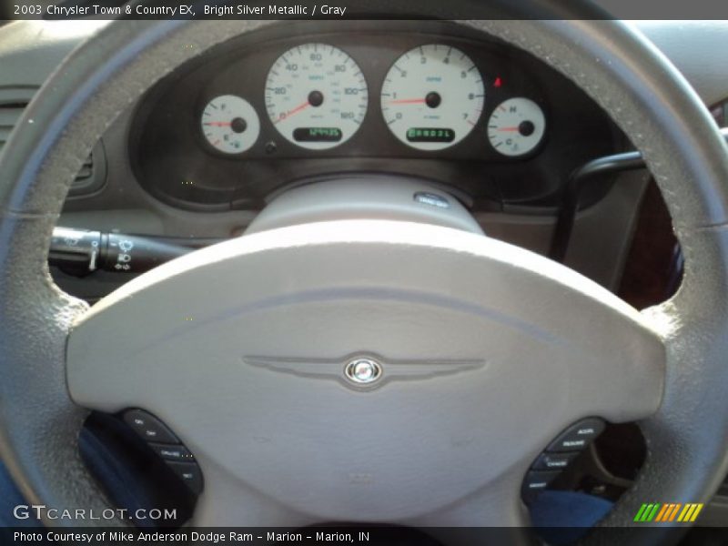 Bright Silver Metallic / Gray 2003 Chrysler Town & Country EX
