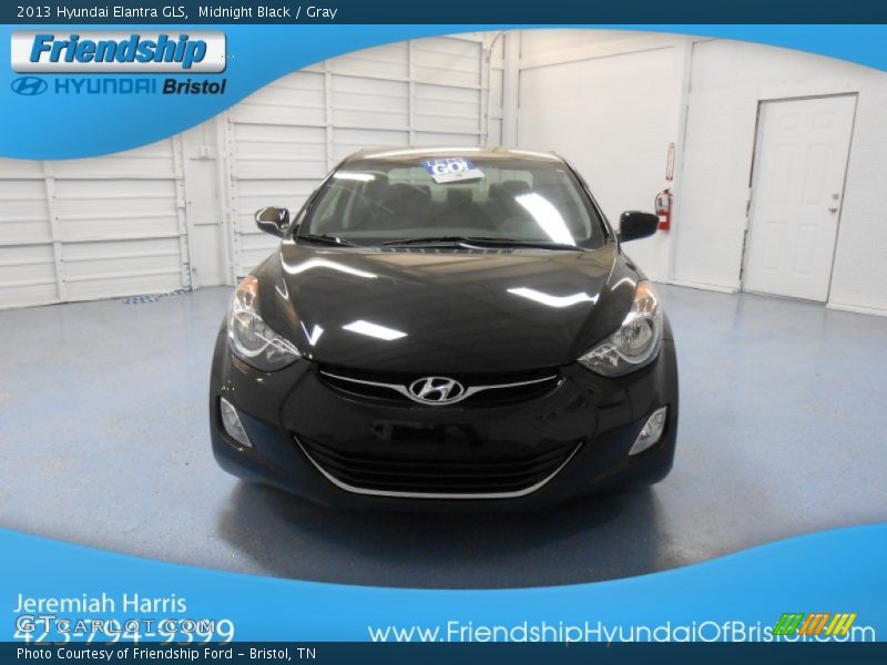 Midnight Black / Gray 2013 Hyundai Elantra GLS
