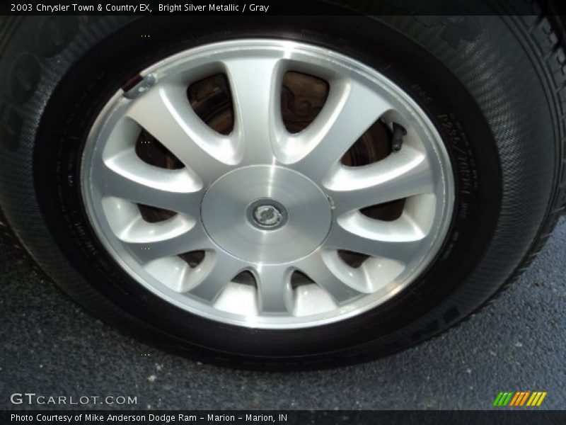Bright Silver Metallic / Gray 2003 Chrysler Town & Country EX