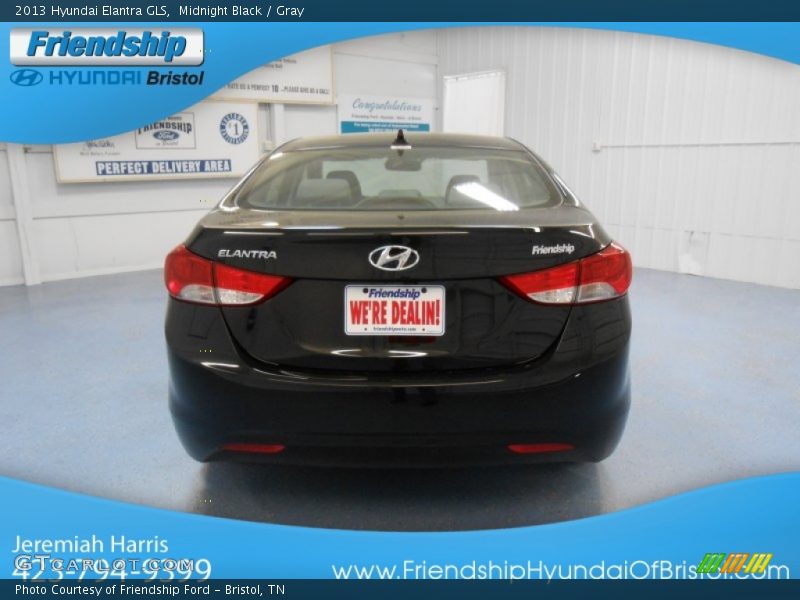 Midnight Black / Gray 2013 Hyundai Elantra GLS