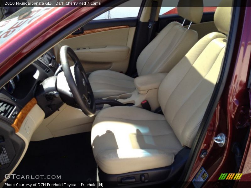 Dark Cherry Red / Camel 2010 Hyundai Sonata GLS