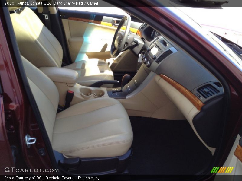 Dark Cherry Red / Camel 2010 Hyundai Sonata GLS