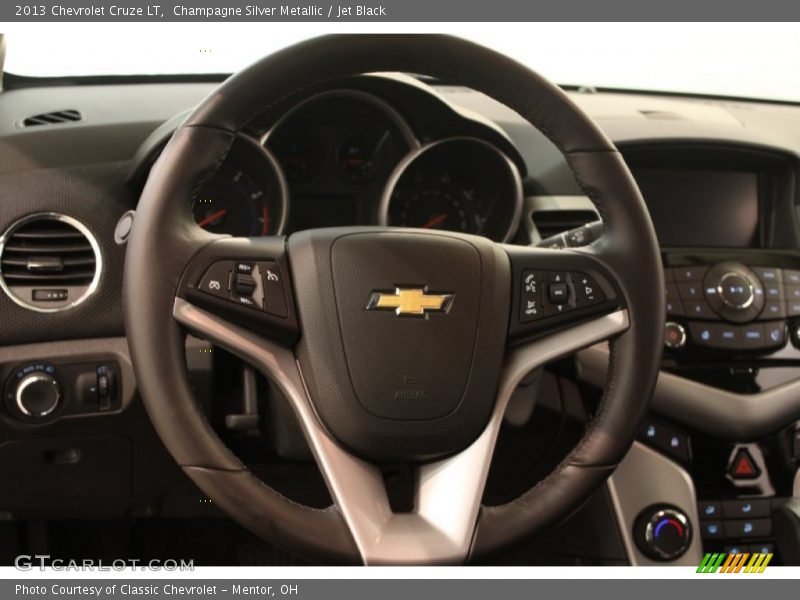 Champagne Silver Metallic / Jet Black 2013 Chevrolet Cruze LT