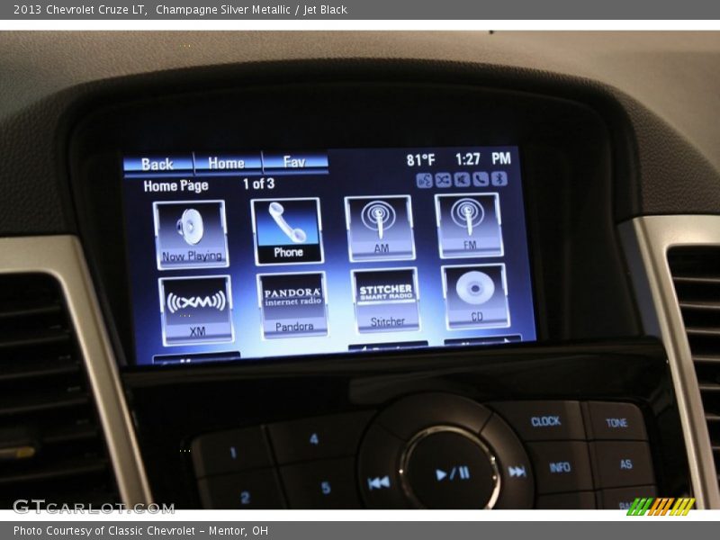 Champagne Silver Metallic / Jet Black 2013 Chevrolet Cruze LT