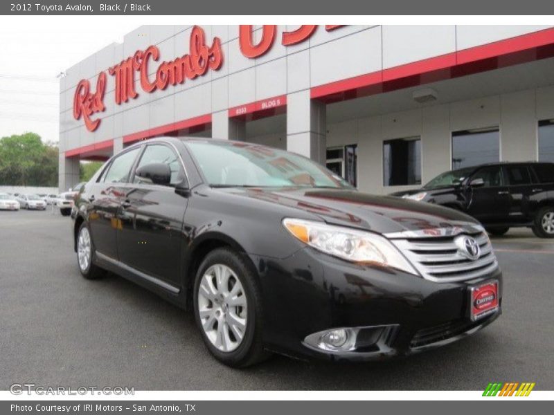 Black / Black 2012 Toyota Avalon