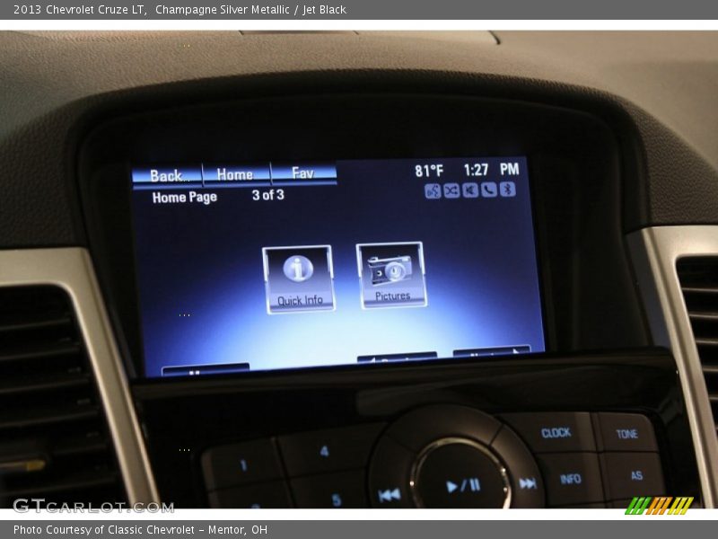 Champagne Silver Metallic / Jet Black 2013 Chevrolet Cruze LT