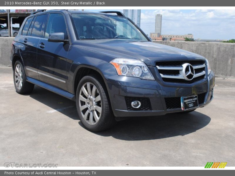 Steel Grey Metallic / Black 2010 Mercedes-Benz GLK 350