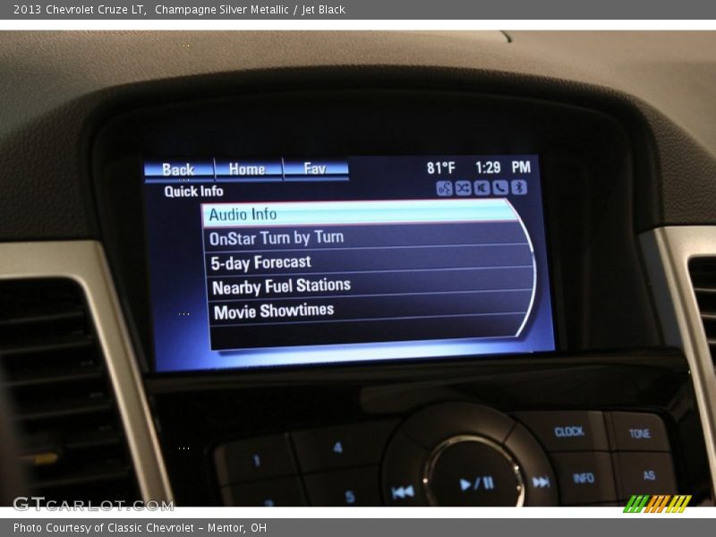 Champagne Silver Metallic / Jet Black 2013 Chevrolet Cruze LT