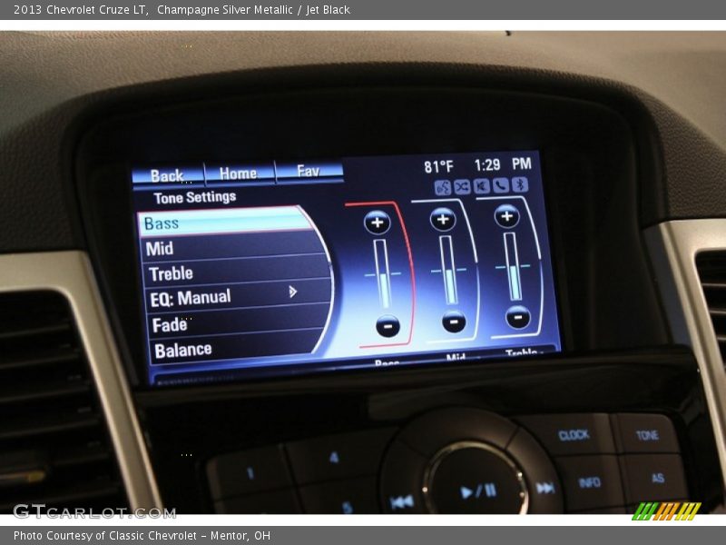 Champagne Silver Metallic / Jet Black 2013 Chevrolet Cruze LT