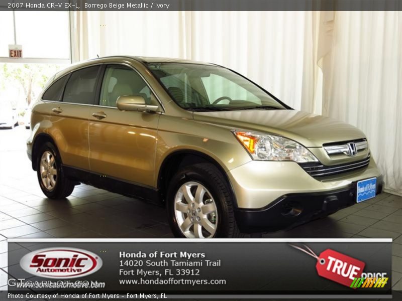 Borrego Beige Metallic / Ivory 2007 Honda CR-V EX-L