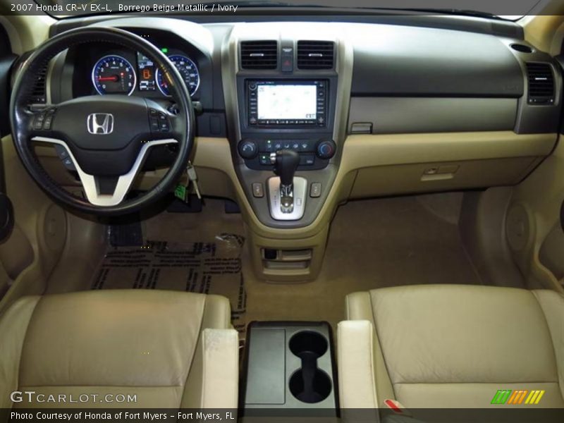 Borrego Beige Metallic / Ivory 2007 Honda CR-V EX-L