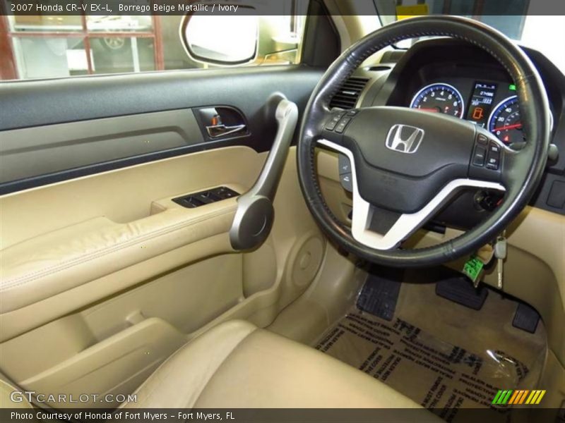 Borrego Beige Metallic / Ivory 2007 Honda CR-V EX-L