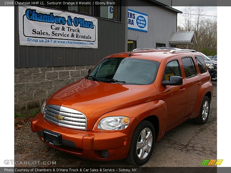 Sunburst Orange II Metallic / Ebony Black 2008 Chevrolet HHR LS