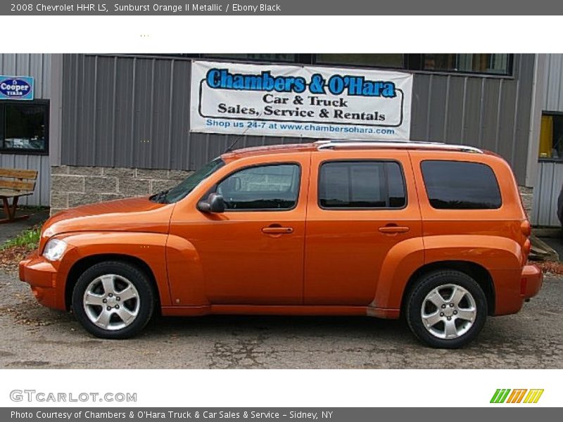Sunburst Orange II Metallic / Ebony Black 2008 Chevrolet HHR LS