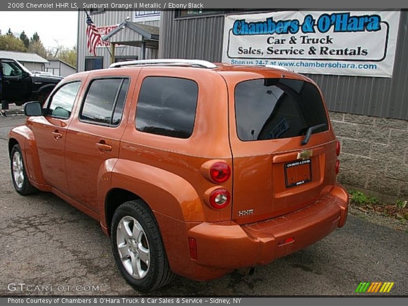 Sunburst Orange II Metallic / Ebony Black 2008 Chevrolet HHR LS