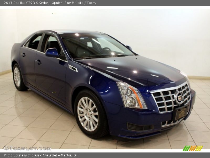 Opulent Blue Metallic / Ebony 2013 Cadillac CTS 3.0 Sedan