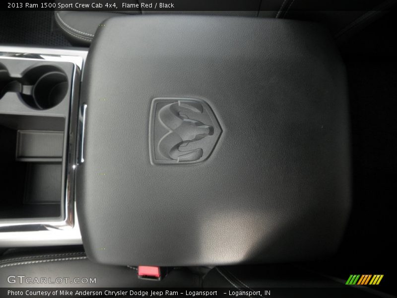 Flame Red / Black 2013 Ram 1500 Sport Crew Cab 4x4