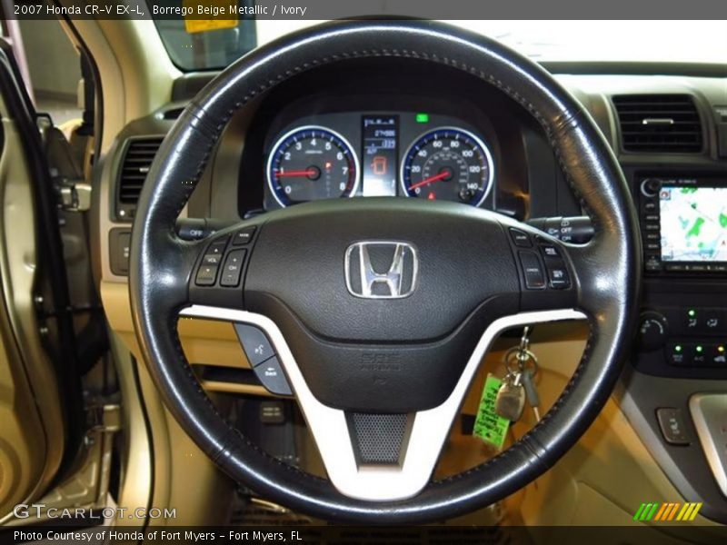Borrego Beige Metallic / Ivory 2007 Honda CR-V EX-L