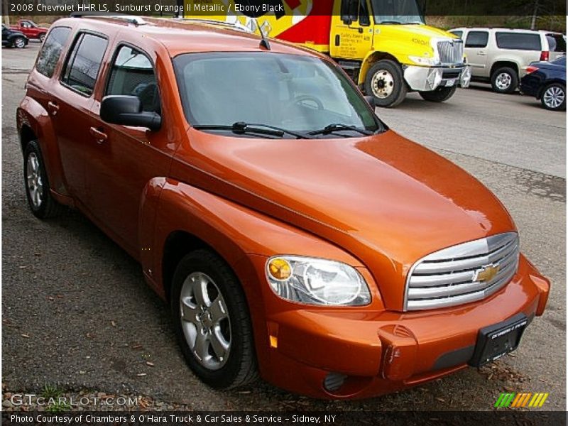 Sunburst Orange II Metallic / Ebony Black 2008 Chevrolet HHR LS