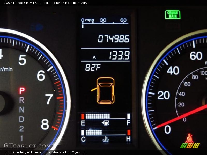 Borrego Beige Metallic / Ivory 2007 Honda CR-V EX-L
