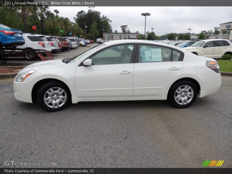 Winter Frost White / Blond 2011 Nissan Altima 2.5 S