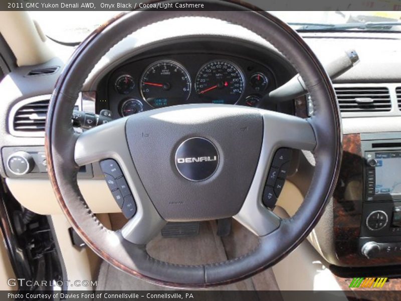 Onyx Black / Cocoa/Light Cashmere 2011 GMC Yukon Denali AWD