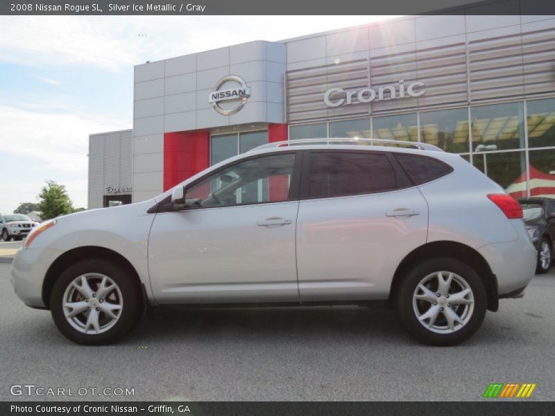 Silver Ice Metallic / Gray 2008 Nissan Rogue SL