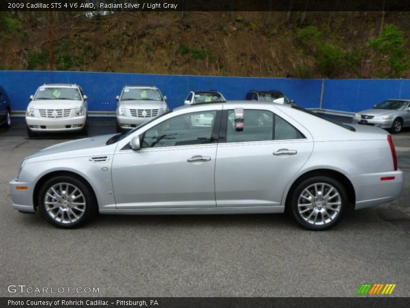 Radiant Silver / Light Gray 2009 Cadillac STS 4 V6 AWD