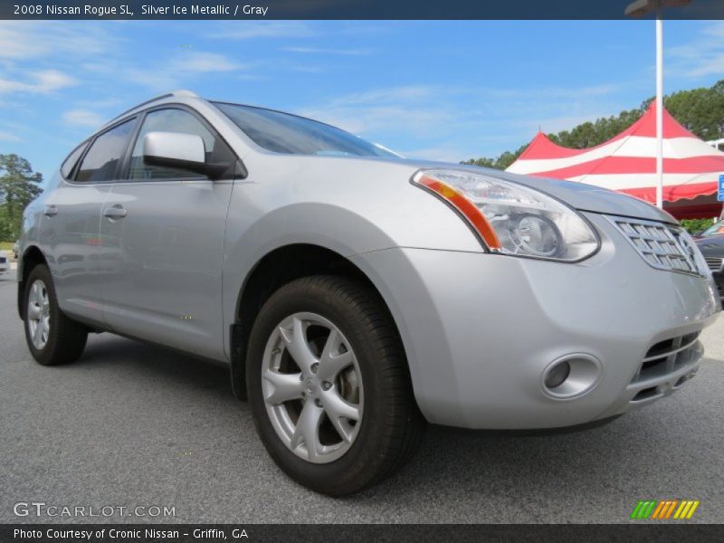 Silver Ice Metallic / Gray 2008 Nissan Rogue SL