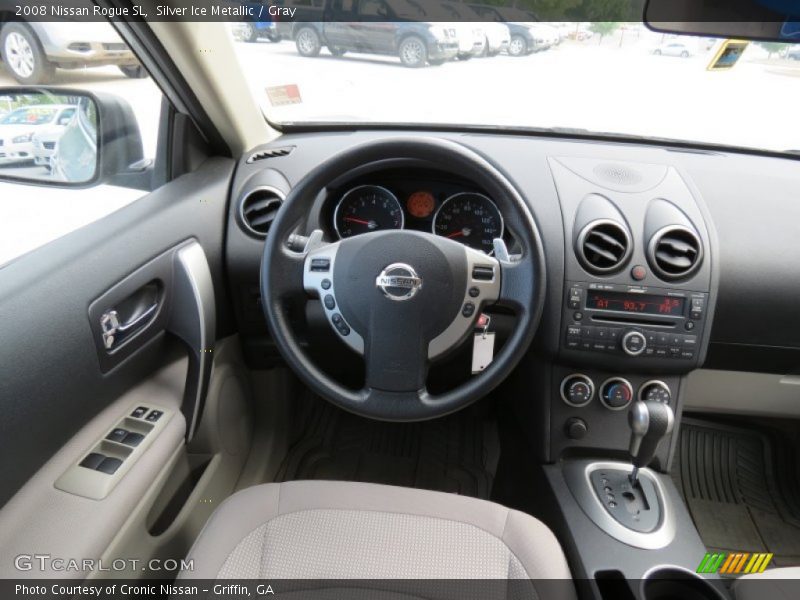Silver Ice Metallic / Gray 2008 Nissan Rogue SL