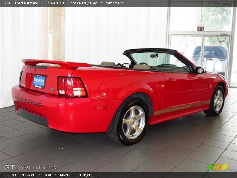 Torch Red / Medium Parchment 2003 Ford Mustang V6 Convertible