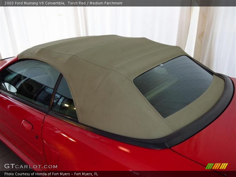 Torch Red / Medium Parchment 2003 Ford Mustang V6 Convertible