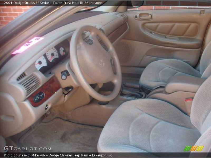 Taupe Frost Metallic / Sandstone 2001 Dodge Stratus SE Sedan