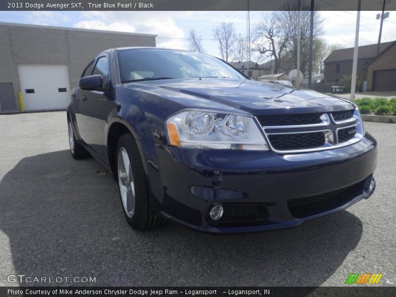 True Blue Pearl / Black 2013 Dodge Avenger SXT