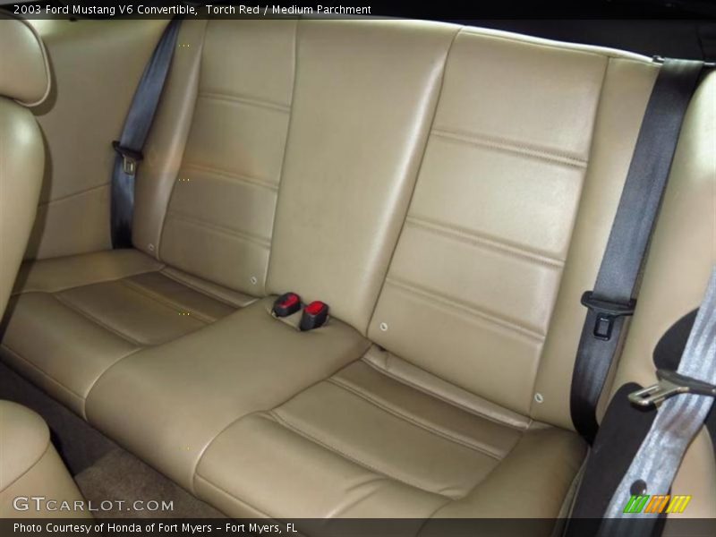 Rear Seat of 2003 Mustang V6 Convertible