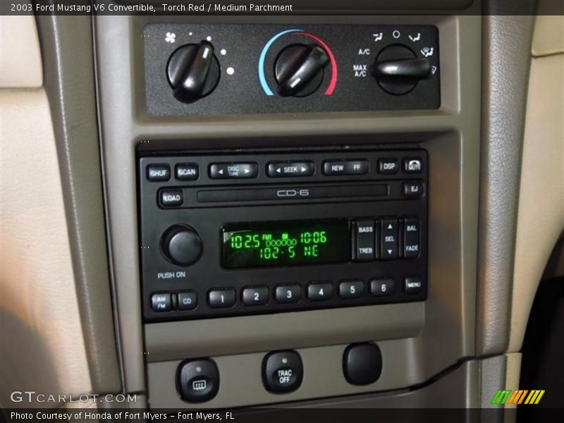 Controls of 2003 Mustang V6 Convertible