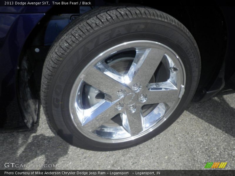True Blue Pearl / Black 2013 Dodge Avenger SXT