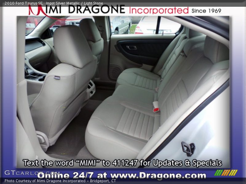 Ingot Silver Metallic / Light Stone 2010 Ford Taurus SE