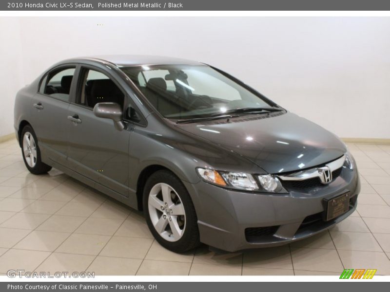 Polished Metal Metallic / Black 2010 Honda Civic LX-S Sedan