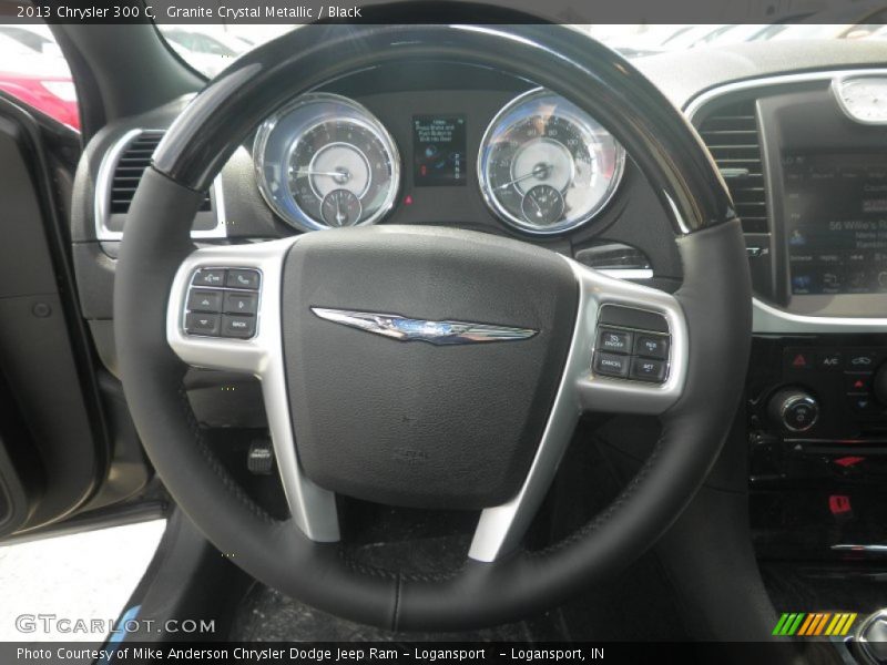 Granite Crystal Metallic / Black 2013 Chrysler 300 C