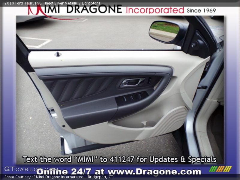 Ingot Silver Metallic / Light Stone 2010 Ford Taurus SE