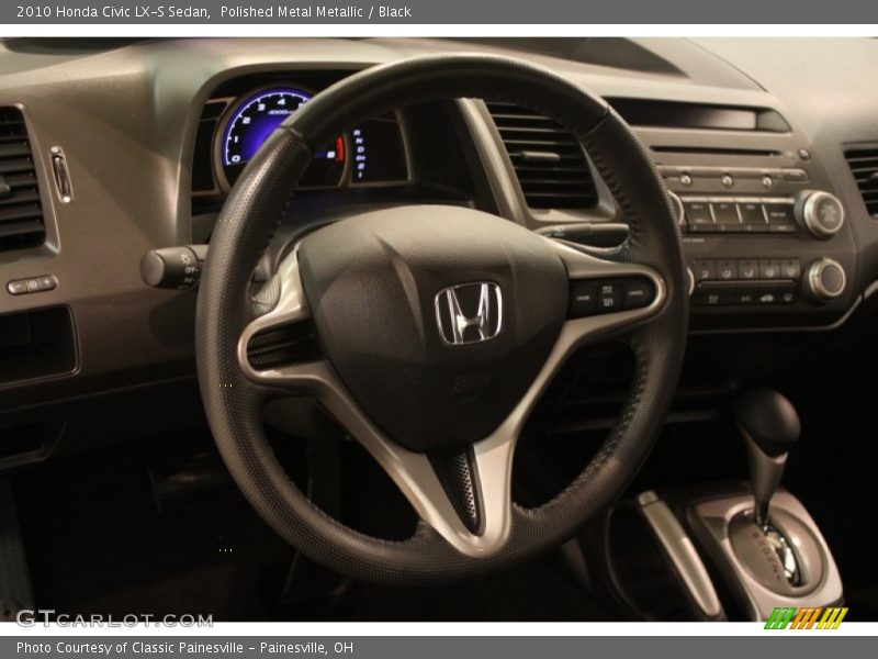 Polished Metal Metallic / Black 2010 Honda Civic LX-S Sedan