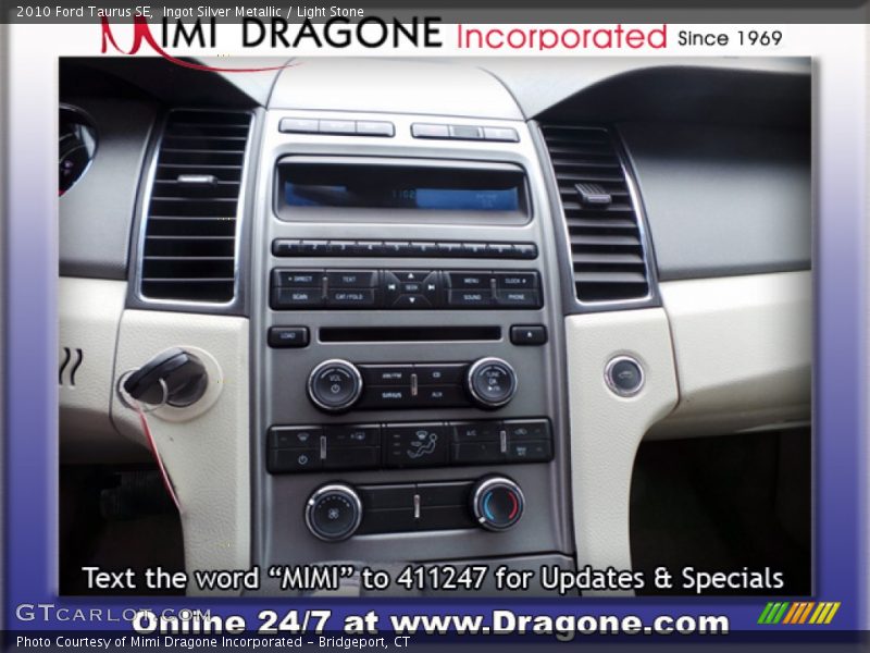 Ingot Silver Metallic / Light Stone 2010 Ford Taurus SE