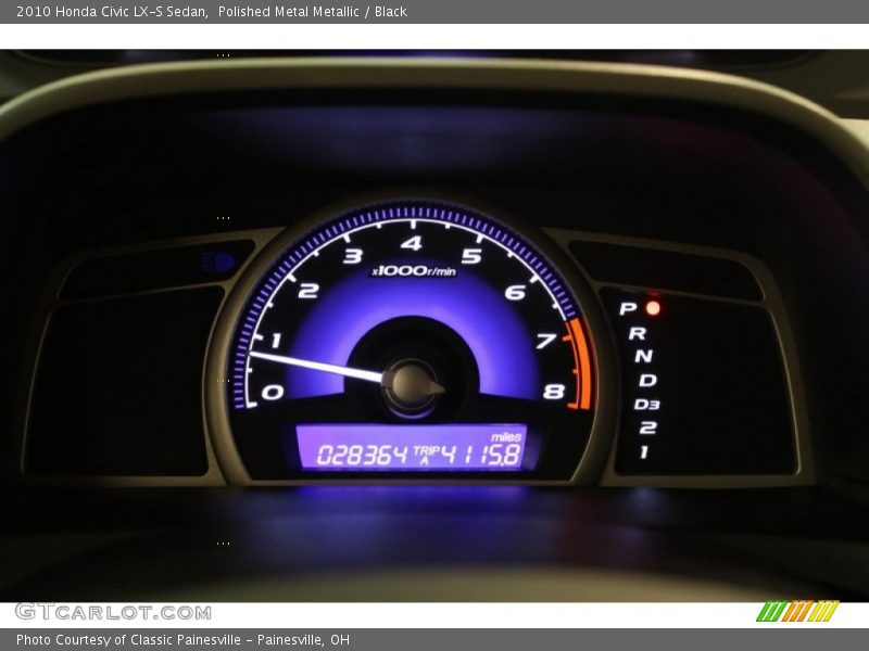 Polished Metal Metallic / Black 2010 Honda Civic LX-S Sedan