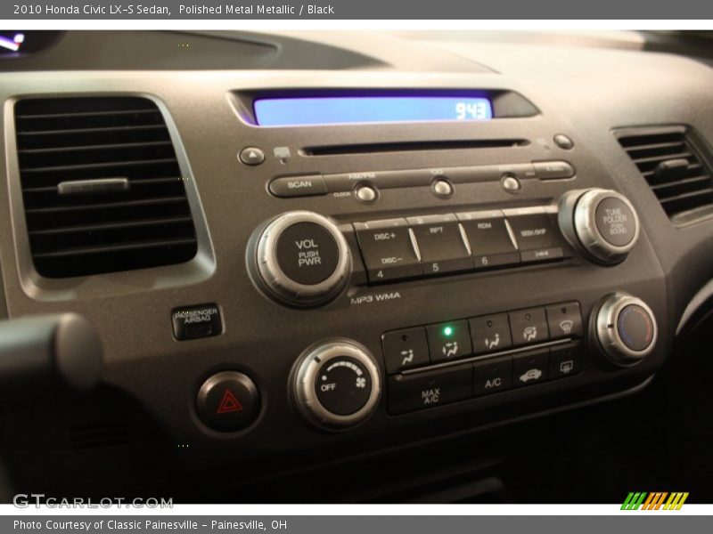 Polished Metal Metallic / Black 2010 Honda Civic LX-S Sedan