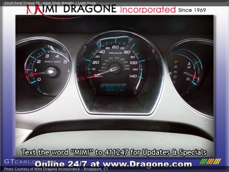 Ingot Silver Metallic / Light Stone 2010 Ford Taurus SE